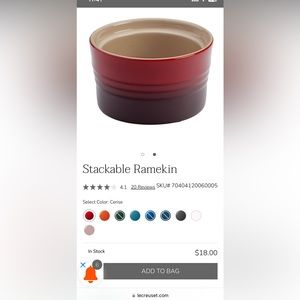 6 Le Creuset ramekins